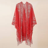 TASSEL LACE FRONT OPEN KIMONO FOR SUMMER WOMENS_CWASC0802