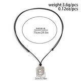 SWEET AND COOL DARK PASTORAL STARFISH NECKLACE_CWAJE1806