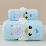 ANIMAL KINGDOM EMBROIDERED CORAL FLEECE TOWEL_CWMM2323