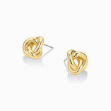IRREGULAR LINE CURVE STUDS 18K GOLD PLATED_CWAJE4984