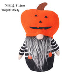 Cute Pumpkin Gnome Faceless Halloween Doll_Cwmm9967