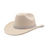 NEW AUTUMN WINTER WESTERN ETHNIC WOOL FEDORA HAT_CWAH04466