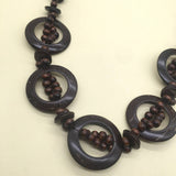 ETHNIC COCONUT SHELL WOOD BEAD NECKLACE_CWMM4961