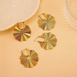 Titanium Steel Wave Mesh Bold Stud Earrings_Cwmm8901