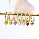 NEW SIMPLE MULTI COLOR LOVE GEOMETRIC EARRINGS_CWAJE1764