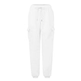Solid-Color Straight-Leg Wide-Leg Sweatpants