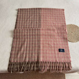 Vintage Plaid Scarf Soft Warm Winter Wrap_Cwasc2321