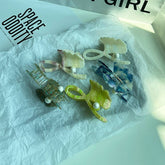 MAPLE LEAF PEARL ACETATE HAIR CLAW ELEGANT CLIP_CWAHA6019