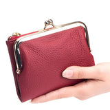FASHION GENUINE LEATHER CLUTCH SHORT SIMPLE WALLET_CWAB3797