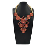 FASHION CRYSTAL ALUMINUM NECKLACE EARRINGS SET_CWMM4965