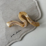 Brown Marble Starfish Claw Clip Trendy Hair Clip_Cwaha08256