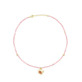 CACTUS PEARL BEADED CHOKER SWEET LUXE NECKLACE_CWAJE4613