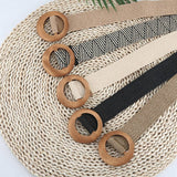 Cwabe1176_Round Wooden Buckle Pp Straw Woven Belt