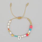FASHION HAND WOVEN LETTER PEARL BRACELET_CWMM3812