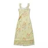 ELEGANT V NECK RUFFLE SLEEVE DRESS FRENCH STYLE_CWDMD5809