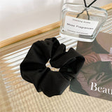 SIMPLE MONOCHROME SILK SCRUNCHIES_LARGE SIZE_CWAHA0349