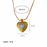 DESIGN LOVE LOCKET PENDANT NECKLACE_CWMM5533
