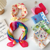 COTTON LINEN FLORAL SQUARE SCARF FOR WOMEN_CWASC0852