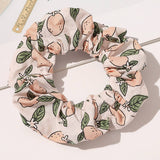 CUTE AVOCADO PEACH HAIR BAND AND HAIR TIE_CWAHA1653