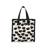 LOVE BLACK AND WHITE CUTE FASHION HANDBAG_CWAB4457