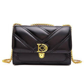 HIDDEN BUCKLE CHAIN BAG SHOULDER BAG_CUAB0179