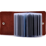 SIMPLE AND STYLISH COWHIDE BANK CARD HOLDER_CWAB3890