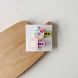 CHILDRENS NEW GEOMETRIC COLOR MATCHING HAIRPIN_CWAHA1813