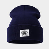 Brooklyn Label Cuffed Knit Beanie Unisex_Cwah04638