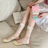 2024 NEW FASHION FLOWER TRANSPARENT SOCKS_CWMS0552