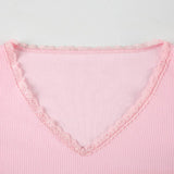 V-Neck Base Spice Slim Sexy Long Sleeve T-Shirt