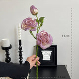Vintage Dried-Look 3-Head Artificial Roses_Cwmm6464