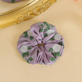 White Rose Embroidered Hair Tie For Qipao Hanfu