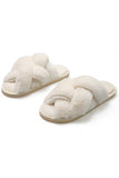 CROSS STRAP HOUSE SHOES COZY COMFY INDOOR SLIPPERS_CWSHS201