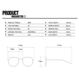OVAL FRAME FASHION GLASSES_CWASG0114