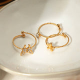 18K PALD GOLD STAINLESS STEEL RINGS SET WHOLESALE_CWAJE1231