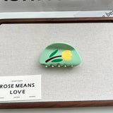 COLORBLOCK TULIP HAIR CLAW FLORAL ACETATE CLIP_CWAHA5755