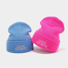 Outdoor Letter Knit Beanie Women Street Style_Cwah04662