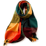 ELEGANT PLAID SHAWL WINTER SCARF FOR WOMEN_CWASC0170
