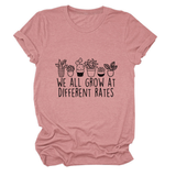 PRINTED CREW NECK TEE WE ALL GROW GRAPHIC_CWTTS1493