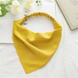 SOLID COLOR TRIANGULAR SCARF HAIR ACCESSORIES_CWAHA4150