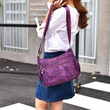 SIMPLE WATERPROOF NYLON CROSSBODY SHOULDER BAG_CWASC1733