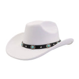 COUPLE S POLYESTER COWBOY JAZZ HAT ETHNIC STYLE_CWAH04384