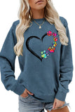 Valentine Day Rainbow Print Pullover_Cwtstl0985
