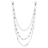 MULTI LAYERED RHINESTONE METAL TROUSER CHAIN_CWMM4890