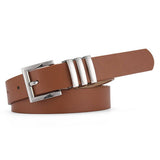 MATTE KOREAN STYLE METAL SQUARE BUCKLE BELT_CWASC0580