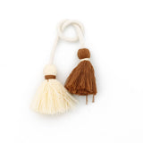DOUBLE HEAD TASSEL HANDMADE BAG CHARM PENDANT_CWAB5069