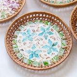 HAND WOVEN RATTAN DESSERT CREATIVE FRUIT PLATE_CWMM4532