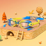 KIDS MIRRORED SWIM GOGGLES HD ANTI FOG CUTE_CWMM6648