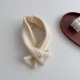 KIDS KNIT SCARF SOFT WARM CROSS NECK WARMER_CWASC2092
