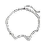 NEW COLD STYLE GEOMETRIC TWISTED DESIGN NECKLACE_CWMM3132